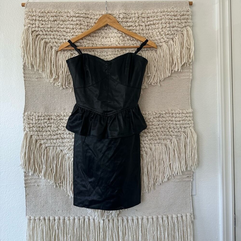 Shoshanna Dannie Faux Leather Dress